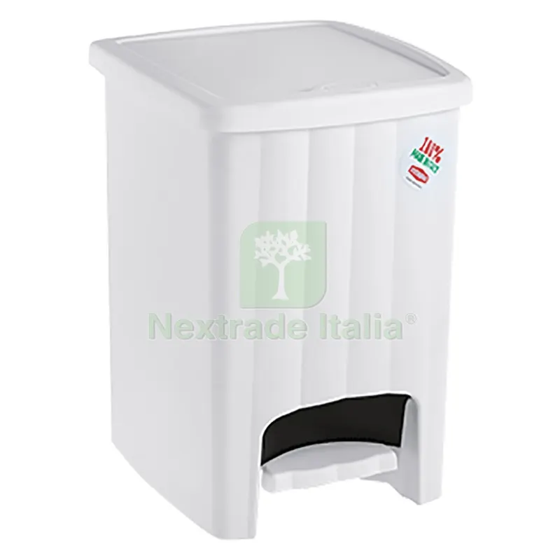 Pattumiera a Pedale 'margherita' LT. 20 - Colore Bianco — Casalinghi e organizzazione — rif. FERX.8034730NLM