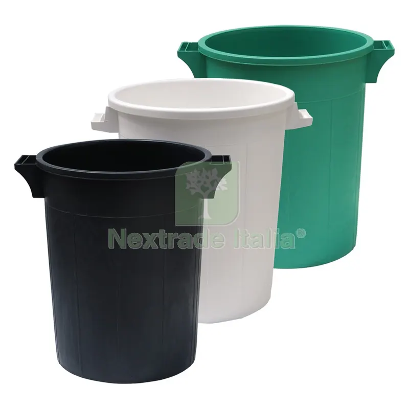 BIDONE IMMONDIZIA SOVRAPPONIBILE Lt 75 - ø44 x h 63 cm - nero — Casalinghi e organizzazione — rif. FERX.6131152NLM