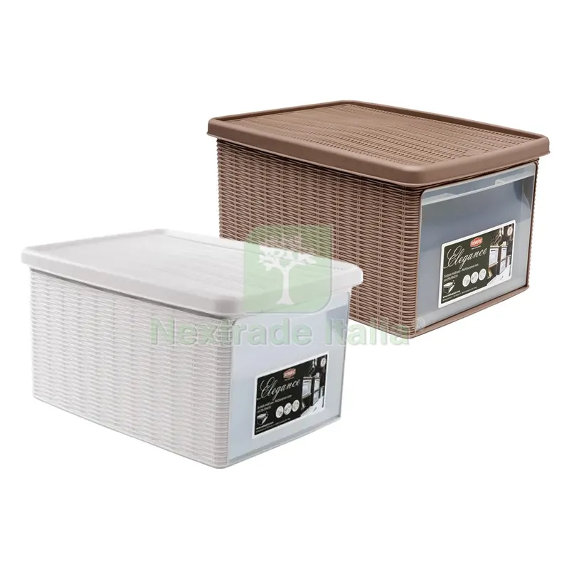 SCATOLA MULTIUSO 'ELEGANCE' small cm 19 x 29 x h 16 tortora — Casalinghi e organizzazione — rif. FERX.8034785NLM SCATOLA MULTIUSO 'ELEGANCE' small cm 19 x 29 x h 16 tortora — Casalinghi e organizzazione — rif. FERX.8034785NLM