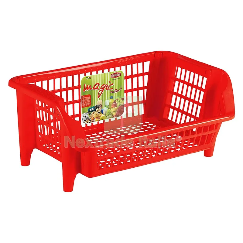 10PZ CESTELLO IMPILABILE 'BOCCA DI LUPO' COLORE BIANCO - CM 54 X 38 H 24 — Pile e batterie — rif. FERX.803546NLM 10PZ CESTELLO IMPILABILE 'BOCCA DI LUPO' COLORE BIANCO - CM 54 X 38 H 24 — Pile e batterie — rif. FERX.803546NLM