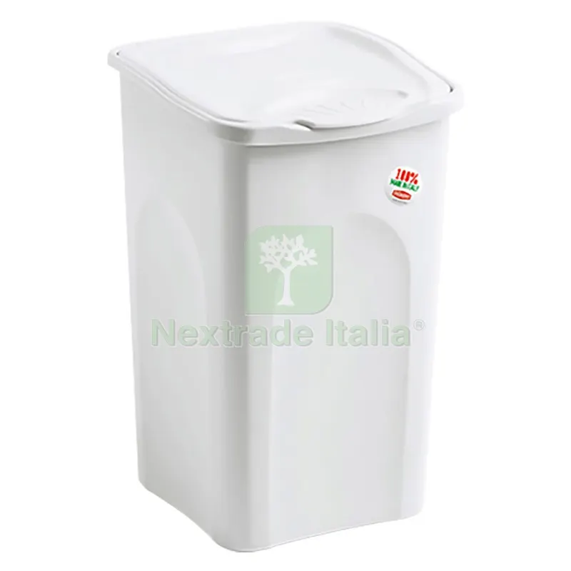 Portabiancheria Tutto Chiuso 'primavera' Lt.50 cm 37 x 37 x H 56 bianco — Casalinghi e organizzazione — rif. FERX.8034623NLM Portabiancheria Tutto Chiuso 'primavera' Lt.50 cm 37 x 37 x H 56 bianco — Casalinghi e organizzazione — rif. FERX.8034623NLM