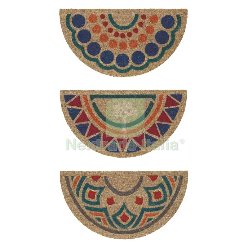 5PZ Zerbino Mezzaluna 'tropical' cm. 40 x 70 fantasia — Casalinghi e organizzazione — rif. FERX.851290NLM
