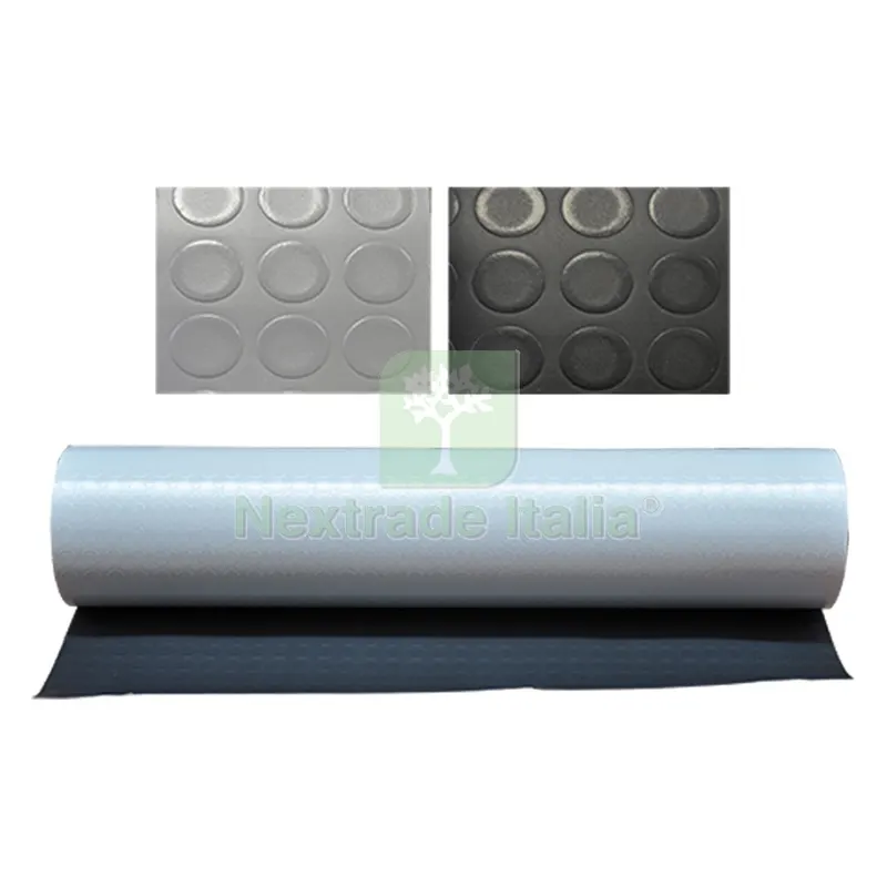 TAPPETO A BOLLE mt 1 x 30 grigio sc.- spessore mm 1 — Casalinghi e organizzazione — rif. FERX.312820NLM