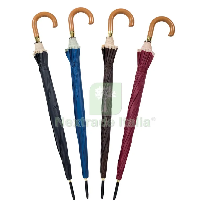 12PZ Ombrello Automatico Tipo Grande tinta unita - ø112 cm — Tempo libero outdoor — rif. FERX.8040950NLM