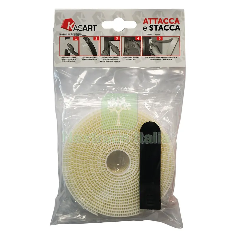 NASTRO ATTACCA STACCA ZANZARIERE MM 10 X 6,6 MT COLORE BIANCO CODICE — Tende e zanzariere — rif. FERX.3143500NLM
