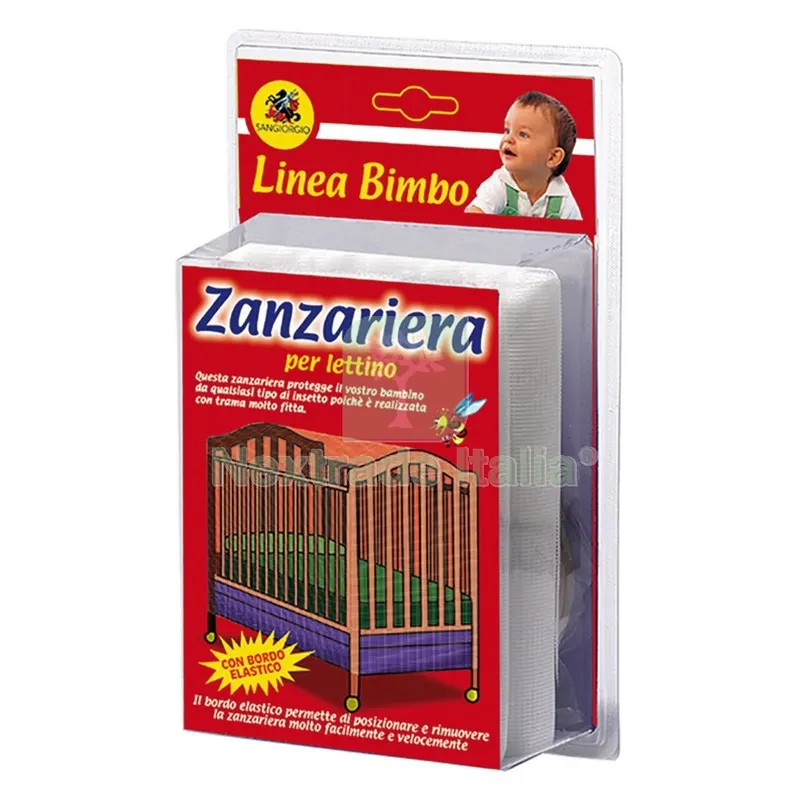 Zanzariera in Poliestere per Lettino CM 80 x 80 x 160 - Colore Bianco — Tende e zanzariere — rif. FERX.3143130NLM Zanzariera in Poliestere per Lettino CM 80 x 80 x 160 - Colore Bianco — Tende e zanzariere — rif. FERX.3143130NLM