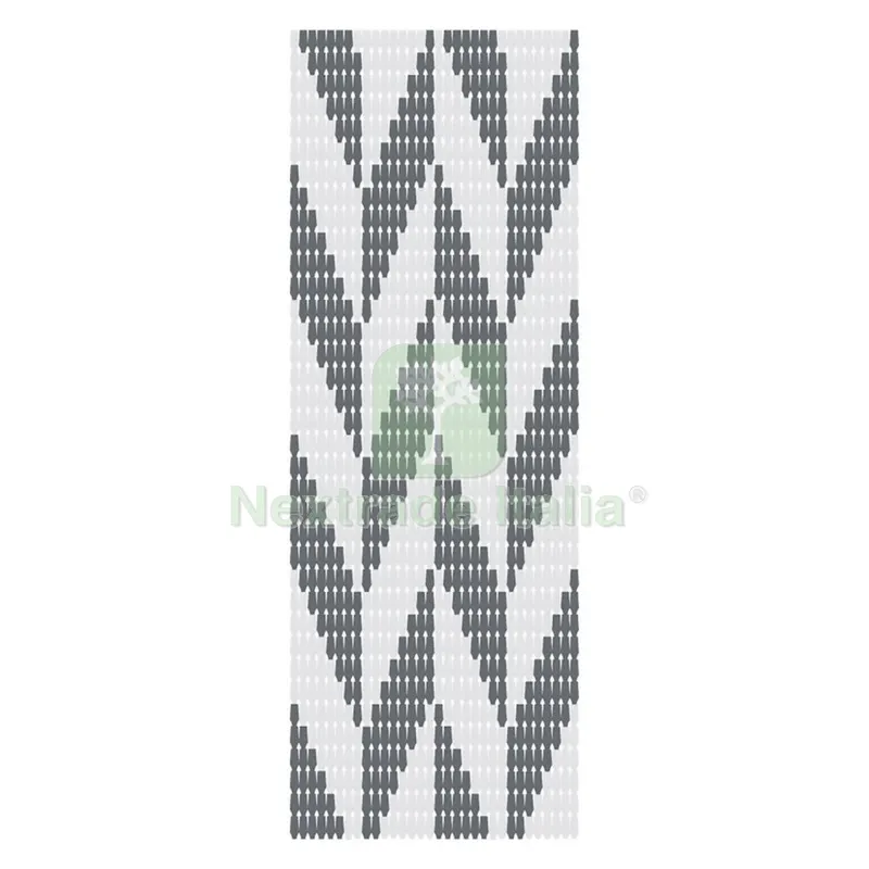 TENDA A PIASTRINE cm. 120 x 240 disegno cubi — Ferramenta porte e finestre — rif. FERX.8047394NLM