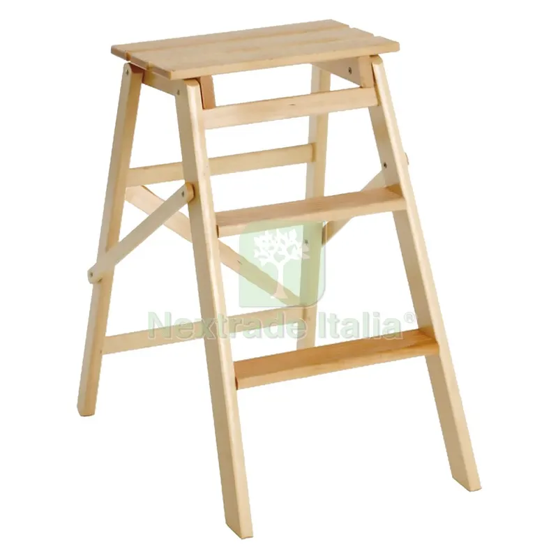 Sgabello 'scaletta' 3 Gradini - Colore Naturale — Arredo — rif. FERX.7909476NLM Sgabello 'scaletta' 3 Gradini - Colore Naturale — Arredo — rif. FERX.7909476NLM