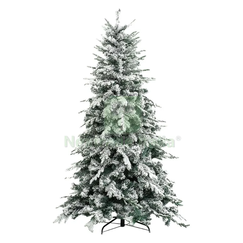 Albero di Natale Innevato 'alaska' h.180 cm - base 124 cm / 1366 rami — Decorazioni natalizie — rif. FERX.8076422NLM