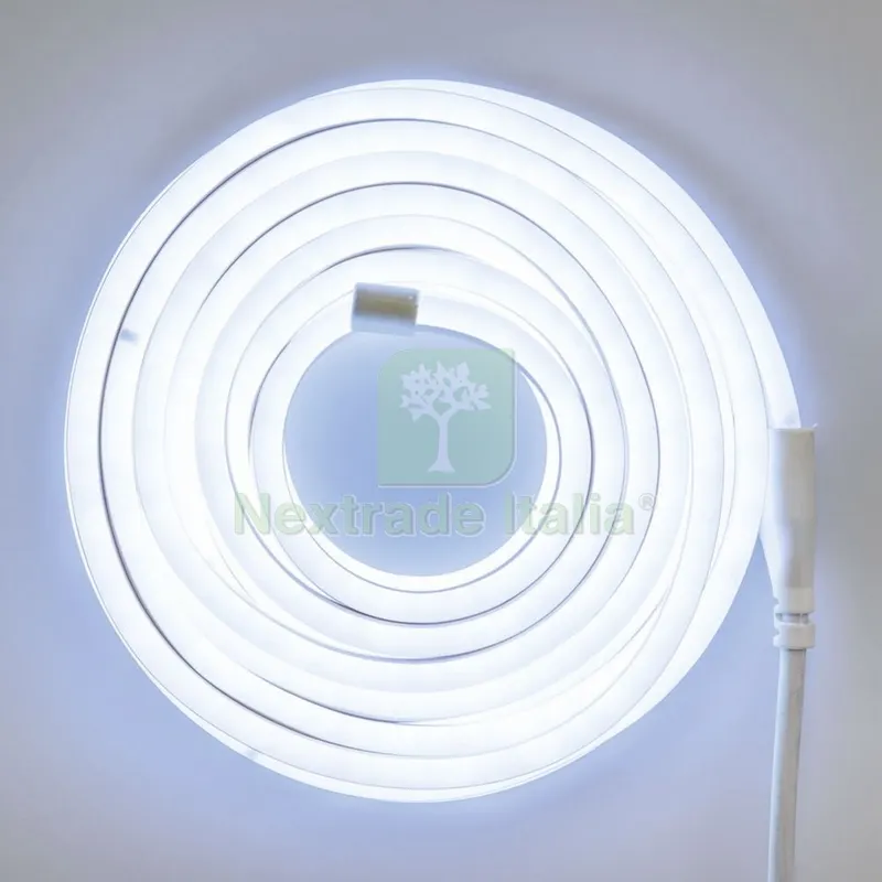 TUBO NEON BIFACCIALE LED SERIE 'SMD' 960 led bianchi - 9,5 mt (8+1,5) — Tubi e raccordi — rif. FERX.8076732NLM TUBO NEON BIFACCIALE LED SERIE 'SMD' 960 led bianchi - 9,5 mt (8+1,5) — Tubi e raccordi — rif. FERX.8076732NLM