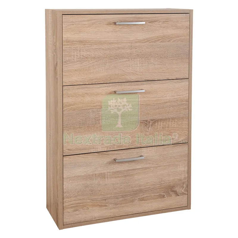 Scarpiera 3 Ribalte Doppie Linea 'kavala' cm. 25 x 65 x h.120 - rovere artisan — Arredo — rif. FERX.7950081NLM Scarpiera 3 Ribalte Doppie Linea 'kavala' cm. 25 x 65 x h.120 - rovere artisan — Arredo — rif. FERX.7950081NLM
