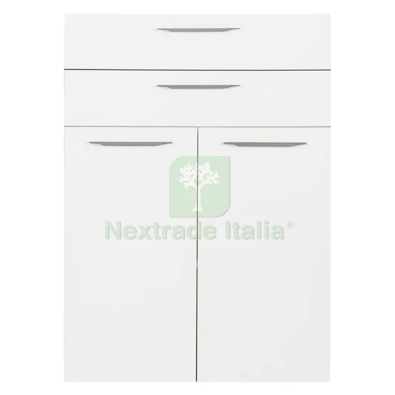 Coppia Ante Componibili con Cassetti per Libreria cm. 75 x h.105 - bianche — Arredo — rif. FERX.7950216NLM Coppia Ante Componibili con Cassetti per Libreria cm. 75 x h.105 - bianche — Arredo — rif. FERX.7950216NLM