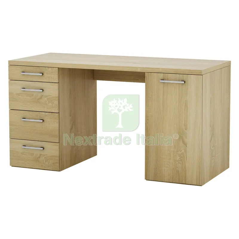 SCRIVANIA LINEA 'VOLOS' cm. 60 x 139 x h.74 - bianca — Arredo — rif. FERX.7950170NLM SCRIVANIA LINEA 'VOLOS' cm. 60 x 139 x h.74 - bianca — Arredo — rif. FERX.7950170NLM