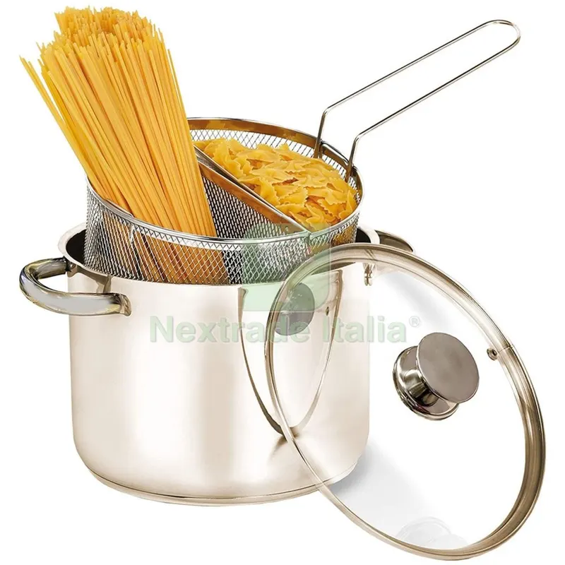 Pentola Acciaio ''divina Pastarella Doppio Cestello øcm. 22 — Cucina e coltelleria — rif. FERX.7938510NLM