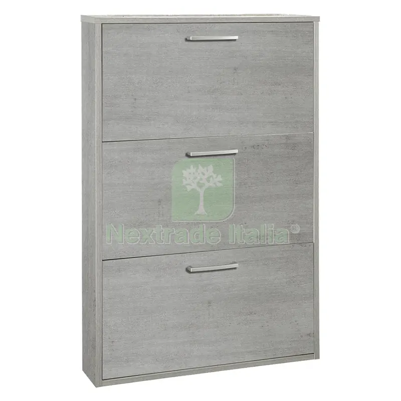 Scarpiera 3 Ribalte Singole Linea 'megara' cm. 15 x 65 x h.105 - rovere artisan — Arredo — rif. FERX.7950097NLM Scarpiera 3 Ribalte Singole Linea 'megara' cm. 15 x 65 x h.105 - rovere artisan — Arredo — rif. FERX.7950097NLM