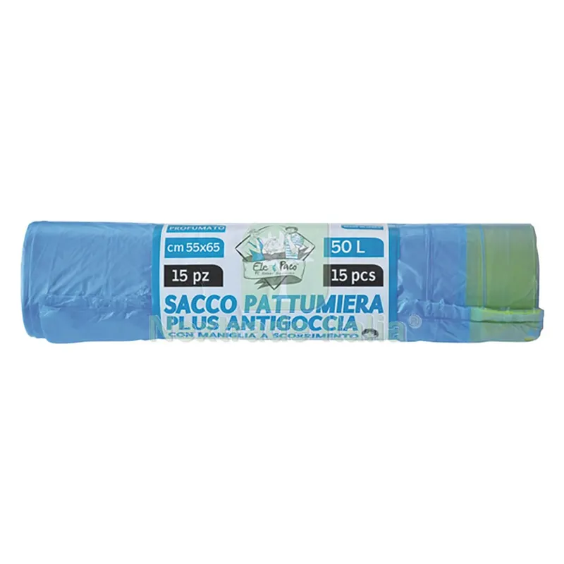 50CF Sacchetti per Pattumiera cm 55 x 65 - rt.15 pz verdi — Casalinghi e organizzazione — rif. FERX.8035402NLM 50CF Sacchetti per Pattumiera cm 55 x 65 - rt.15 pz verdi — Casalinghi e organizzazione — rif. FERX.8035402NLM