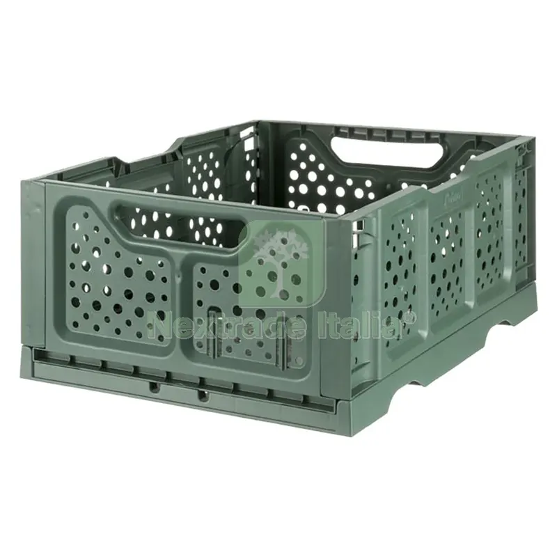 CESTA CASALINGA PIEGHEVOLE 'OPLA'' colore verde — Casalinghi e organizzazione — rif. FERX.8410810NLM