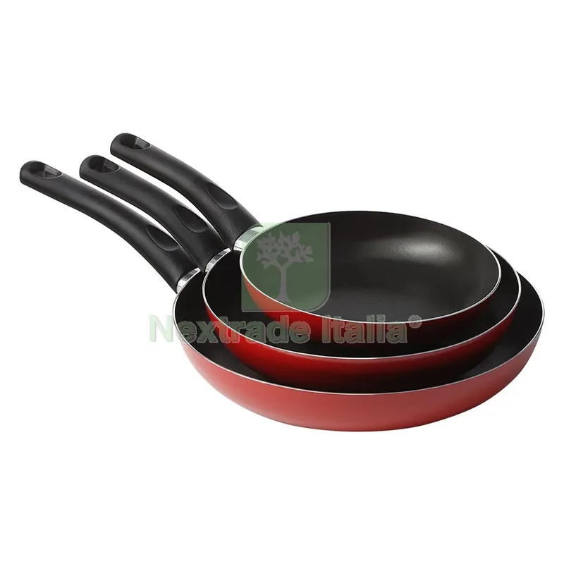 Padelle ''cucina Sano'' Set 3 Pezzi øcm. 18 / 22 / 26 — Casalinghi e organizzazione — rif. FERX.7939100NLM