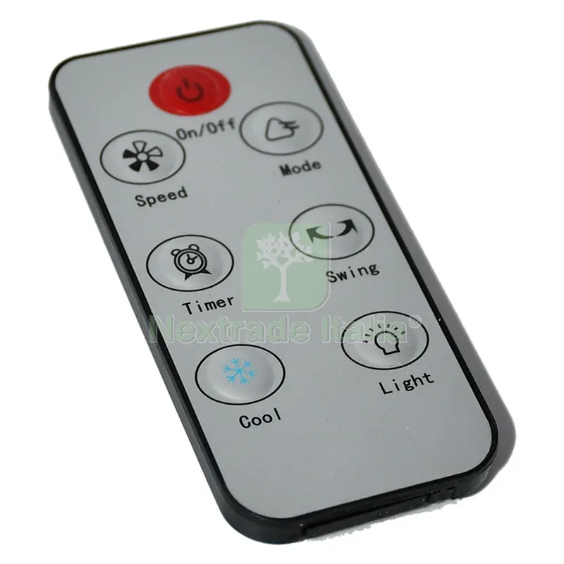 Telecomando per Raffrescatore Evaporativo Ionizzat a 7 tasti di comando — Trattamento e depurazione acqua — rif. FERX.8031590NLM