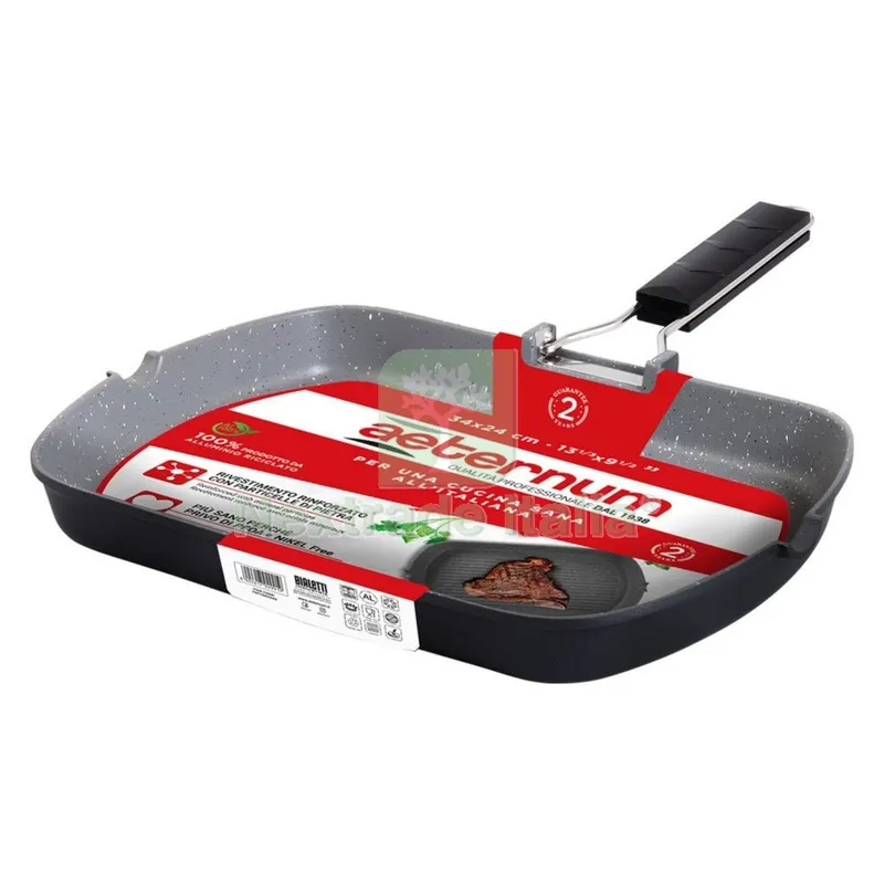 Padella Grill 'special Petravera' cm. 24 x 34 — Cucina e coltelleria — rif. FERX.7938644NLM