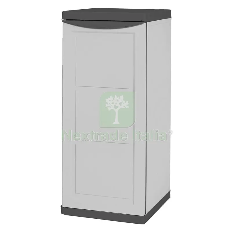 Armadio Basso Porta Bombola 'colonna' cm 40 x 45 x h.91 - grigio/nero — Arredo — rif. FERX.8050700NLM Armadio Basso Porta Bombola 'colonna' cm 40 x 45 x h.91 - grigio/nero — Arredo — rif. FERX.8050700NLM