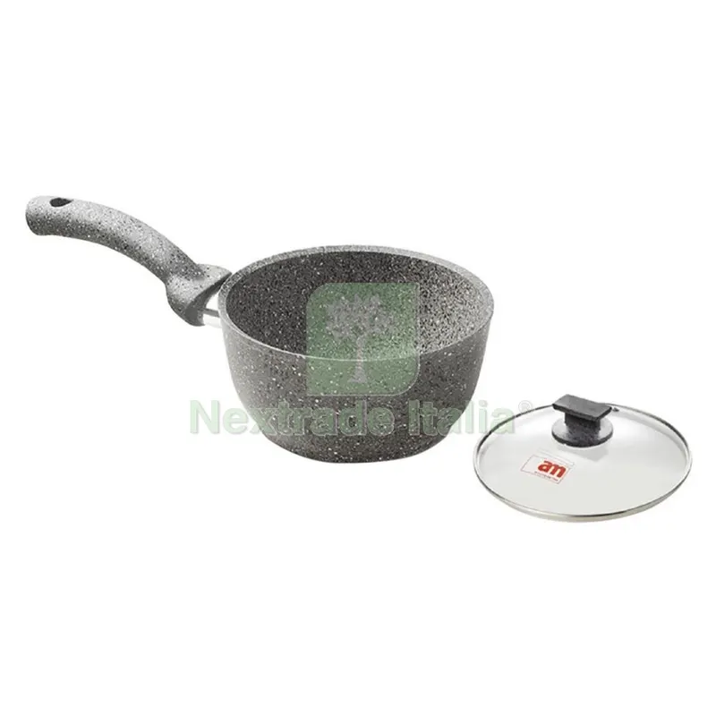 Casseruola con Coperchio Vetro ''cuore di Pietra'' øcm. 16 - 1 manico — Cucina e coltelleria — rif. FERX.7938950NLM