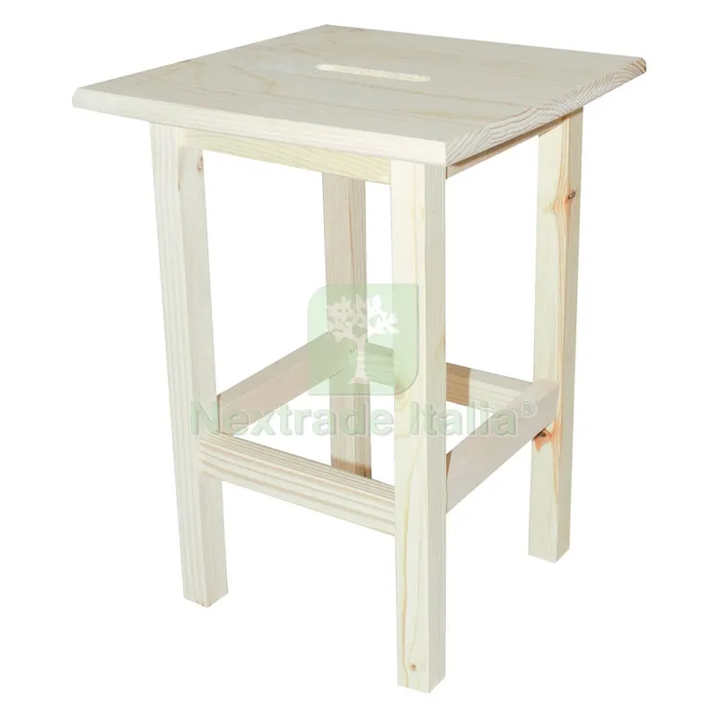 Sgabello 'alto' cm 30 x 30 x h 45 - noce — Arredo — rif. FERX.7909462NLM