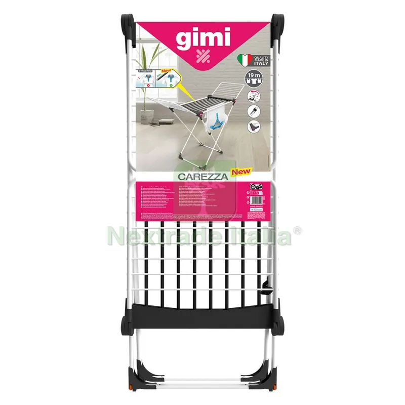 Stendibiancheria 'carezza' cm 196 x 56 x 118 (aperto) — Stendibiancheria e bucato — rif. FERX.8002016NLM Stendibiancheria 'carezza' cm 196 x 56 x 118 (aperto) — Stendibiancheria e bucato — rif. FERX.8002016NLM