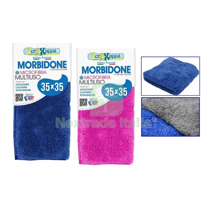 PANNO IN MICROFIBRA MULTIUSO 'MORBIDONE' cm 35 x 35 — Casalinghi e organizzazione — rif. FERX.8036390NLM PANNO IN MICROFIBRA MULTIUSO 'MORBIDONE' cm 35 x 35 — Casalinghi e organizzazione — rif. FERX.8036390NLM