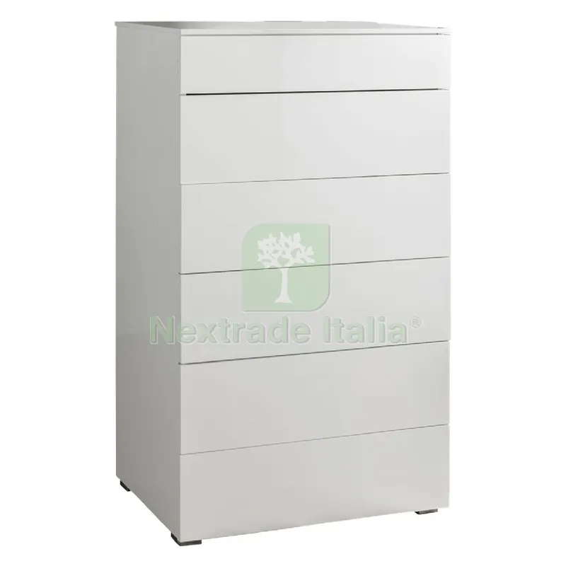 CASSETTONE LINEA 'PRIVILEGIO' cm. 44 x 108 x h.85 - bianco laccato (4 cassetti) — Arredo — rif. FERX.7950366NLM
