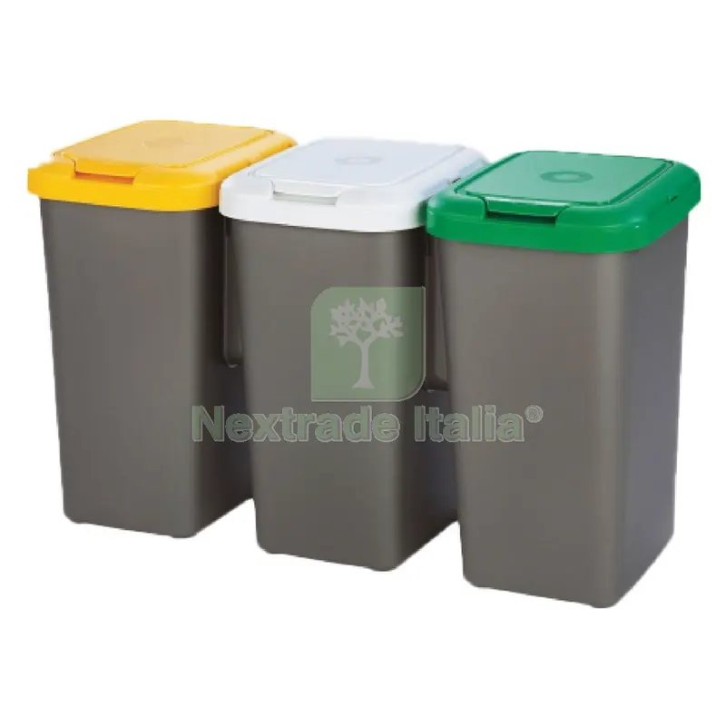 Pattumiera Raccolta Differenziata Set 'trio' 25 lt. cm 78,5 x 32 x 47,4 — Casalinghi e organizzazione — rif. FERX.8034382NLM Pattumiera Raccolta Differenziata Set 'trio' 25 lt. cm 78,5 x 32 x 47,4 — Casalinghi e organizzazione — rif. FERX.8034382NLM