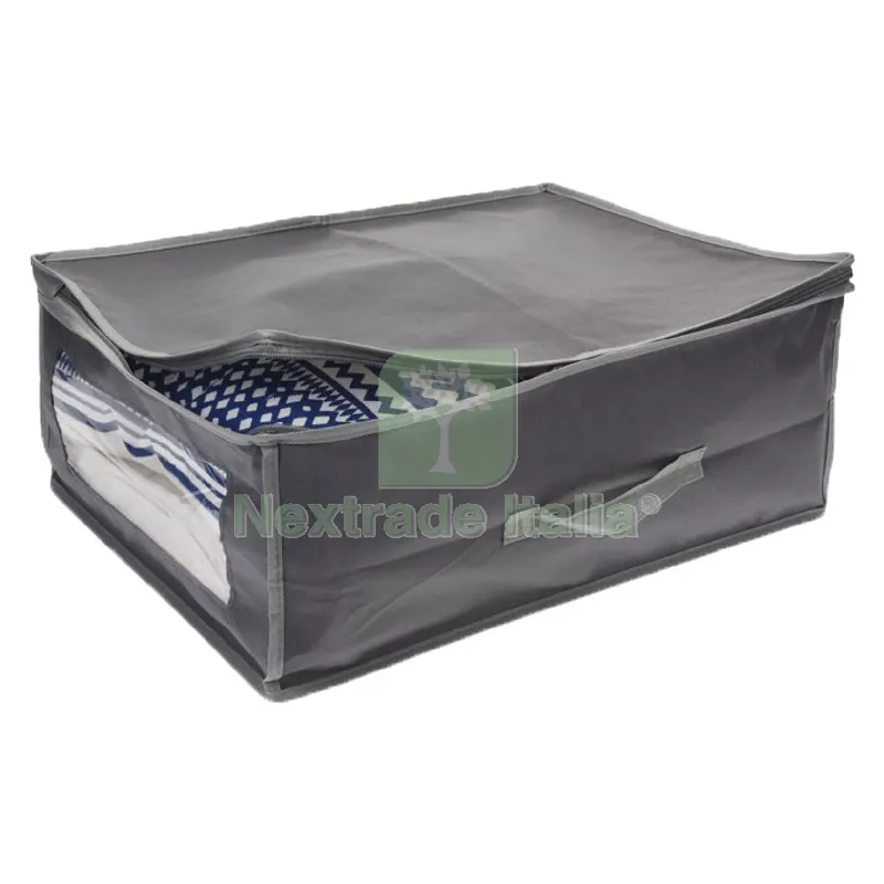 Contenitore per Indumenti cm 105 x 45 x 16 - grigio chiaro/scuro — Casalinghi e organizzazione — rif. FERX.8029325NLM Contenitore per Indumenti cm 105 x 45 x 16 - grigio chiaro/scuro — Casalinghi e organizzazione — rif. FERX.8029325NLM