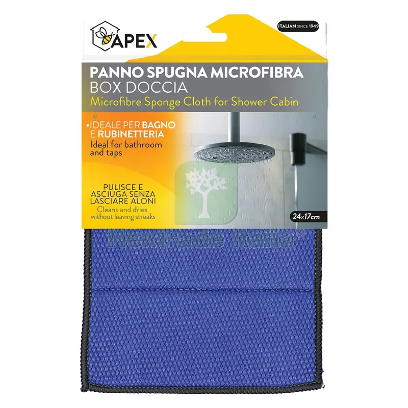 Panno Microfibra per Box Doccia cm 24 x 17 — Accessori bagno — rif. FERX.8036746NLM Panno Microfibra per Box Doccia cm 24 x 17 — Accessori bagno — rif. FERX.8036746NLM