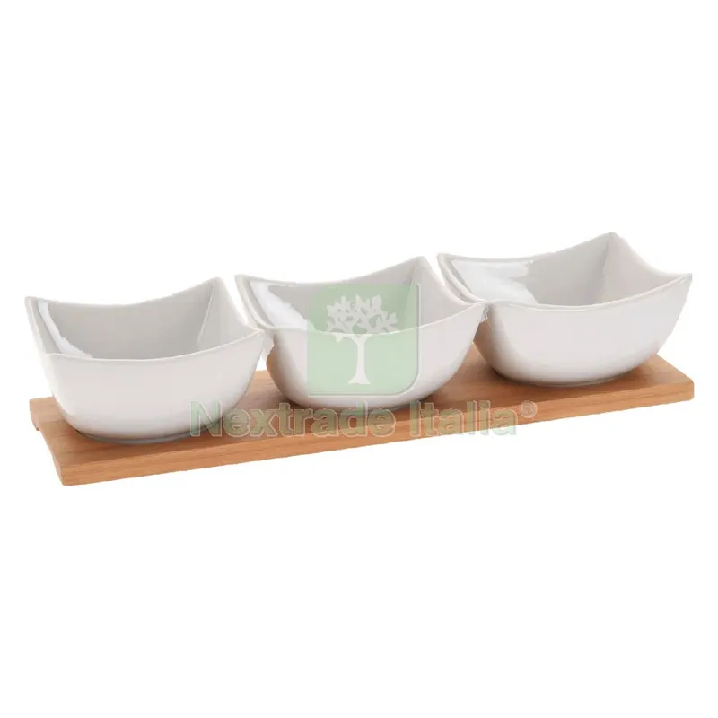 Vassoio con Tre Ciotole cm 30 x 10 — Casalinghi e organizzazione — rif. FERX.8029198NLM Vassoio con Tre Ciotole cm 30 x 10 — Casalinghi e organizzazione — rif. FERX.8029198NLM