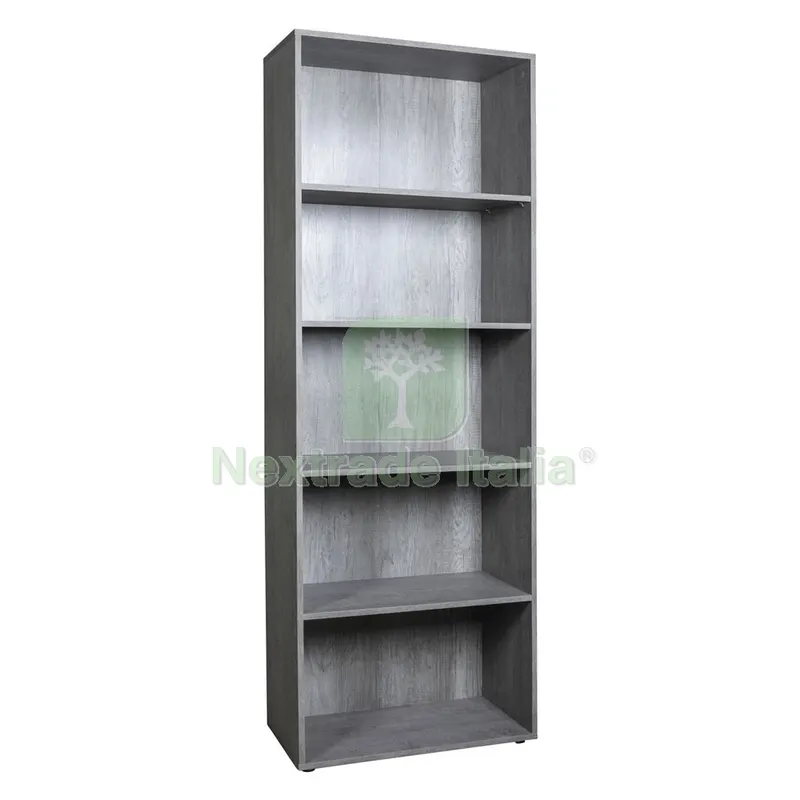 Libreria Linea 'flow' 5 ripiani - cm.35 x 68 x h.200 cemento — Arredo — rif. FERX.7950133NLM