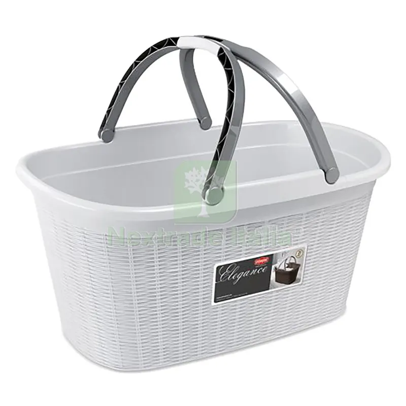 Cesta Portabiancheria 'elegance' colore bianco — Casalinghi e organizzazione — rif. FERX.8034682NLM Cesta Portabiancheria 'elegance' colore bianco — Casalinghi e organizzazione — rif. FERX.8034682NLM