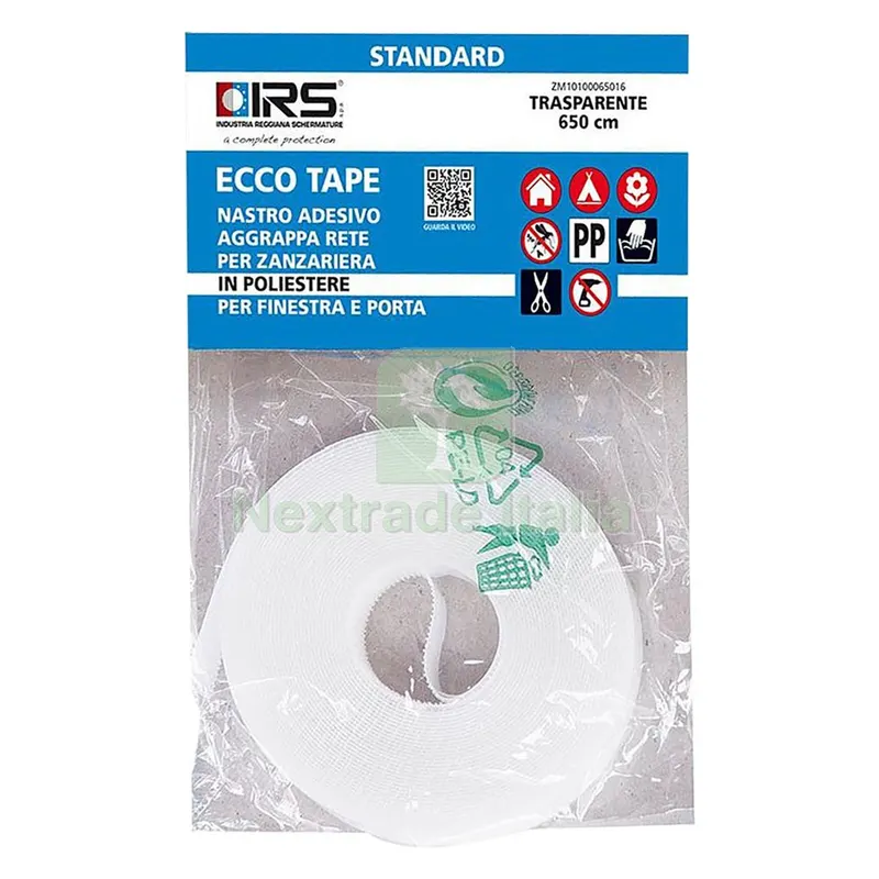 NASTRO IN VELCROSOSO PER ZANZARIERE 'ECCO TAPE 650' mm 10 x 6,5 mt — Tende e zanzariere — rif. FERX.3143509NLM NASTRO IN VELCROSOSO PER ZANZARIERE 'ECCO TAPE 650' mm 10 x 6,5 mt — Tende e zanzariere — rif. FERX.3143509NLM