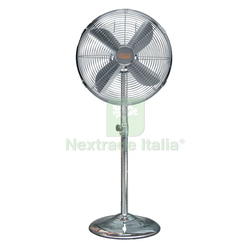Ventilatore da Pavimento 'chrome' 90 W - Ø 50 cm / altezza massima 150 cm — Pompe — rif. FERX.8006473NLM Ventilatore da Pavimento 'chrome' 90 W - Ø 50 cm / altezza massima 150 cm — Pompe — rif. FERX.8006473NLM