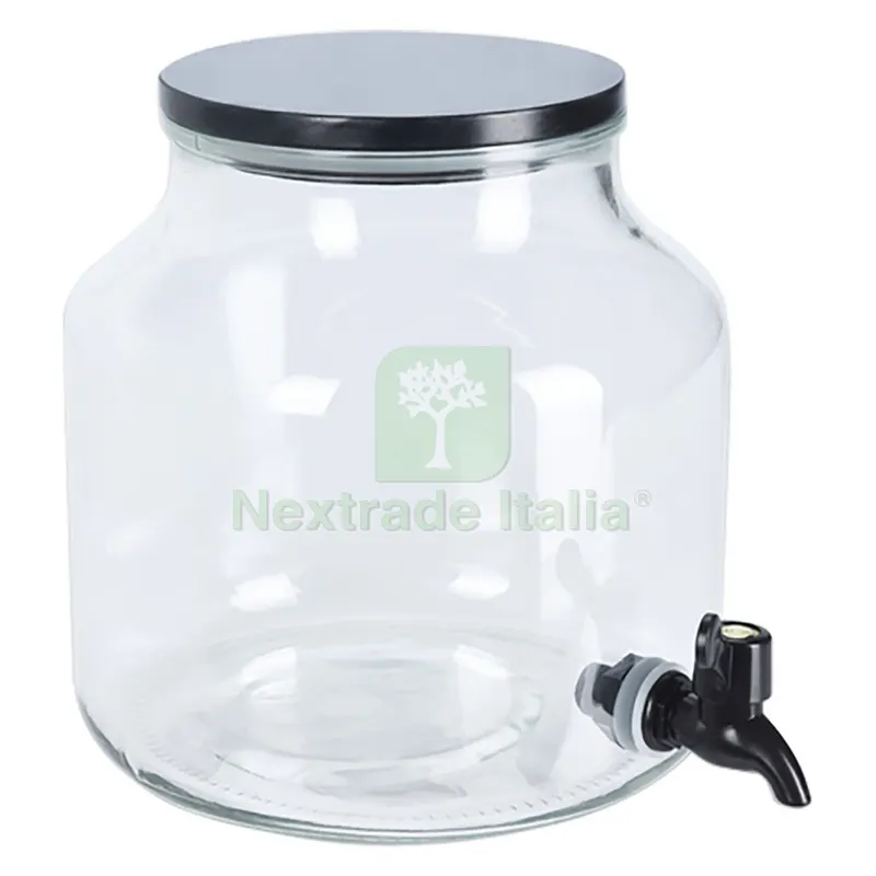 2PZ CARAFFA DISPENSER CON TAPPO ERMETICO 5,2 litri — Cristalleria e tavola — rif. FERX.7906047NLM