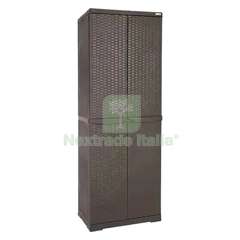 Armadio Alto 'rattan Wenge' cm 65x P 45x H 178 — Arredo — rif. FERX.8050713NLM Armadio Alto 'rattan Wenge' cm 65x P 45x H 178 — Arredo — rif. FERX.8050713NLM
