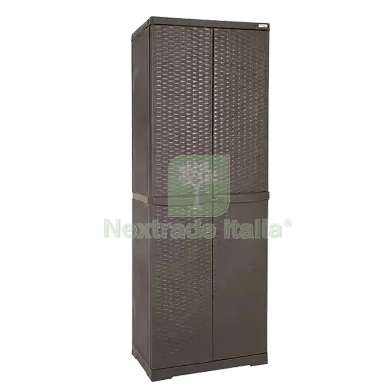Armadio Portascope 'rattan Wenge' cm L 65x P 45x H 178 — Arredo — rif. FERX.8050564NLM Armadio Portascope 'rattan Wenge' cm L 65x P 45x H 178 — Arredo — rif. FERX.8050564NLM
