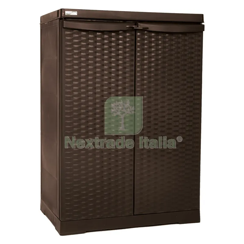 Armadio Basso 'rattan Wenge' cm L 65x P 45x H 91 — Arredo — rif. FERX.8050681NLM