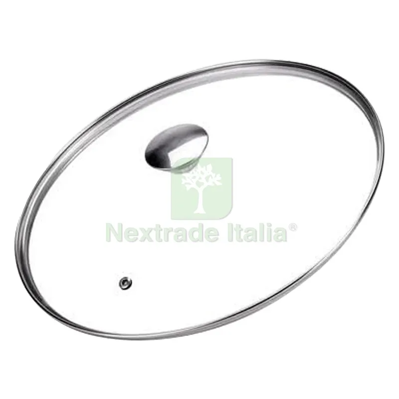 COPERCHIO VETRO E ACCIAIO ÔÇÿALLEGRO INOXÔÇÖ Ø cm. 22 — Casalinghi e organizzazione — rif. FERX.7938584NLM COPERCHIO VETRO E ACCIAIO ÔÇÿALLEGRO INOXÔÇÖ Ø cm. 22 — Casalinghi e organizzazione — rif. FERX.7938584NLM