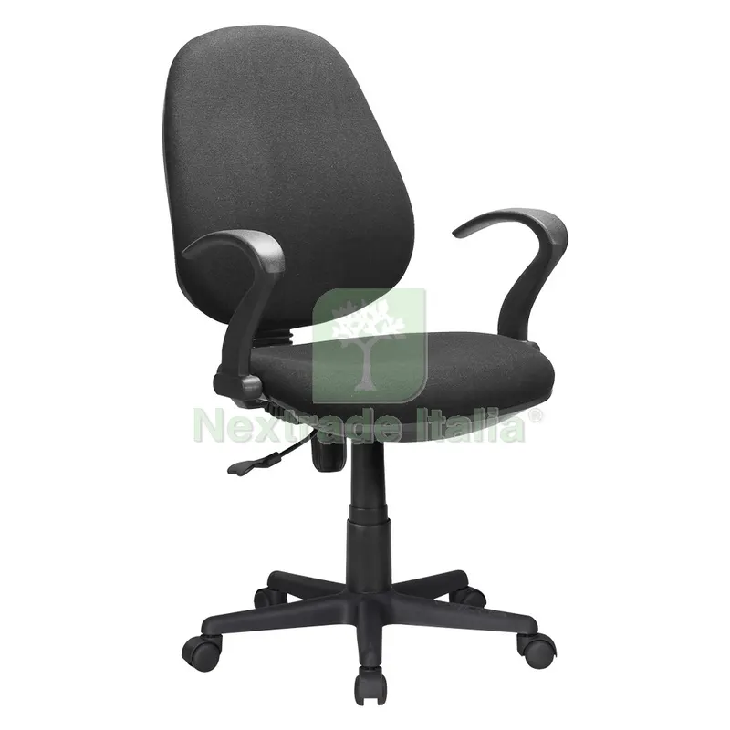 Sedia da Ufficio nero - cm 60 x 58,5 x h. 90,5 / 102 — Arredo — rif. FERX.7950272NLM Sedia da Ufficio nero - cm 60 x 58,5 x h. 90,5 / 102 — Arredo — rif. FERX.7950272NLM