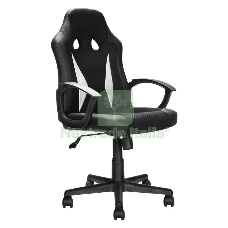 Sedia da Gaming nero - cm 60 x 63,5 x h. 98,5 - 108 — Arredo — rif. FERX.7950284NLM