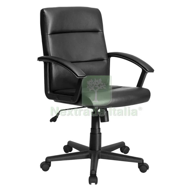 Sedia da Manager nera - cm 62 x 60 x h. 93 / 103 — Arredo — rif. FERX.7950286NLM