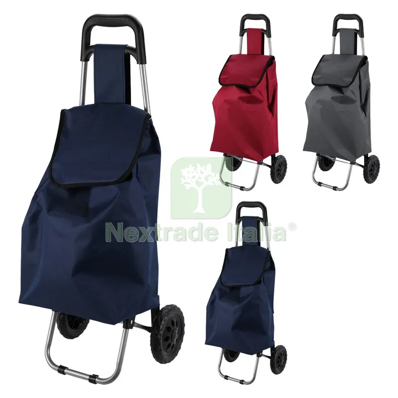 Trolley Portaspesa Lt. 33 - cm 35 x 28 x h.92 — Casalinghi e organizzazione — rif. FERX.8001262NLM