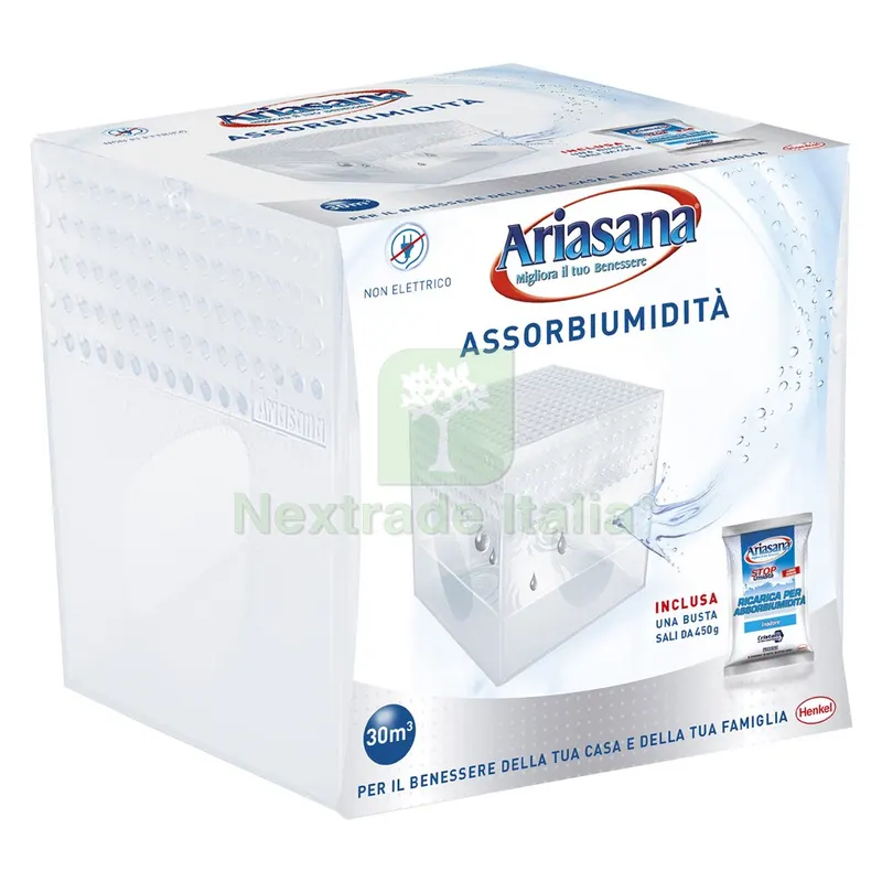 Assorbiumidita' in Kit 'ariasana' kit 1 vaschetta+1 ricariche 450 gr. — Casalinghi e organizzazione — rif. FERX.805720NLM Assorbiumidita' in Kit 'ariasana' kit 1 vaschetta+1 ricariche 450 gr. — Casalinghi e organizzazione — rif. FERX.805720NLM