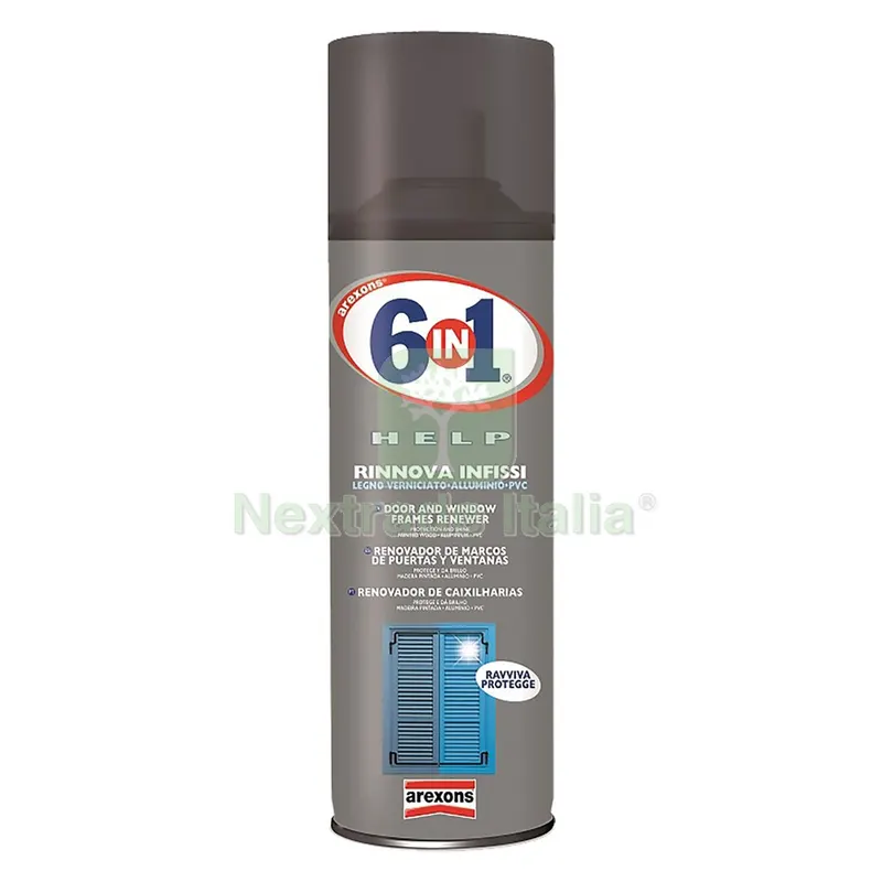 SPRAY RINNOVA INFISSI HELP '6 IN 1' ml. 500 — Scarichi e sifoni — rif. FERX.9034590NLM SPRAY RINNOVA INFISSI HELP '6 IN 1' ml. 500 — Scarichi e sifoni — rif. FERX.9034590NLM
