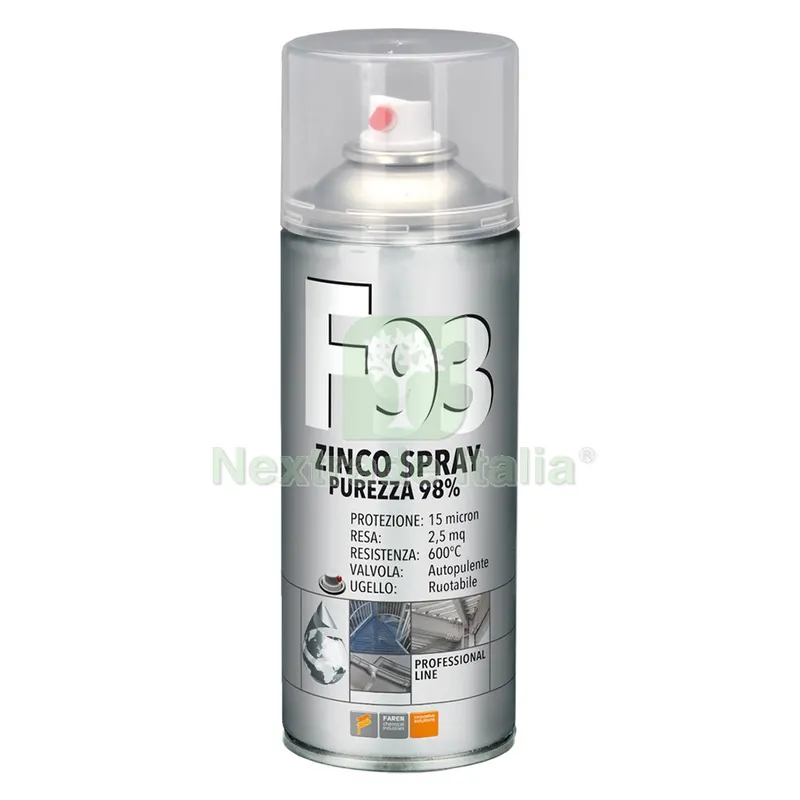 12PZ Smalto Spray Zinco 98% 'F93' ml 400 — Bombolette e vernici spray — rif. FERX.901904NLM